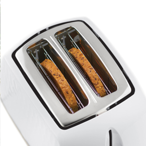 Russell Hobbs Honeycomb White 2 Slice Toaster
